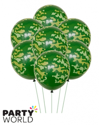 camouflage latex balloons military party balloons
