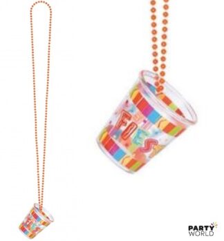 fiesta shot glass necklace
