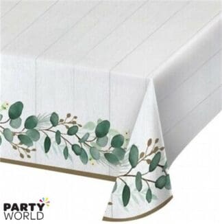 leaves garland paper tablecover