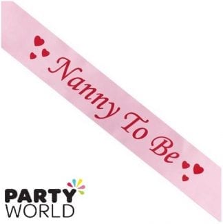 nanny to be pink sash