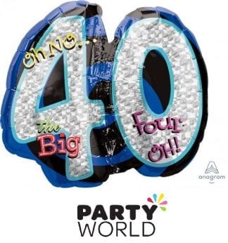 40th Birthday - Oh No The Big Four Oh! Supershape Foil Balloon