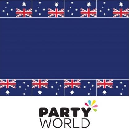 Australia Day Party Flag Plastic Tablecover