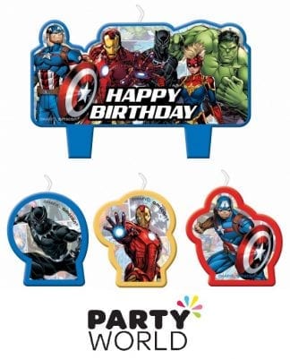 Avengers Powers Unite Party Birthday Candle Set
