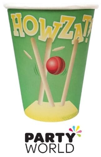 Cricket Party Howzat Paper 266ml Cups (8)