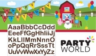 Farmhouse Fun Giant Customisable Party Banner