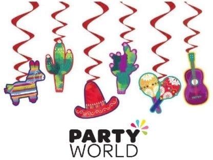 Fiesta Party Hanging Decorations (6pcs)