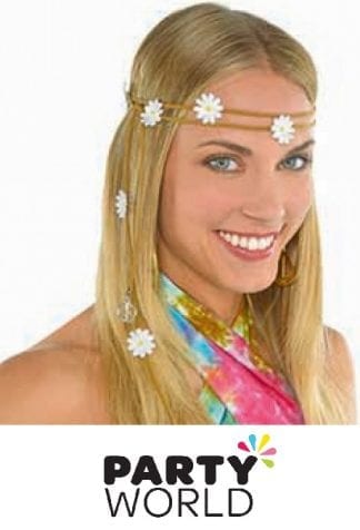 Hippie Groovy 60s Party Flower Headband