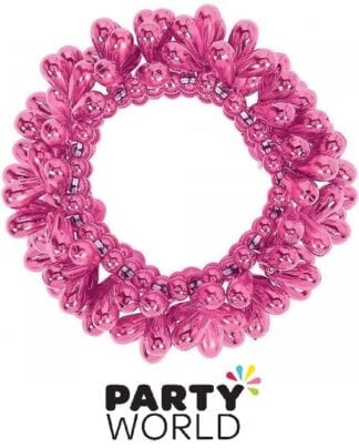 Hot Pink Party Bead Bracelet
