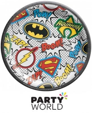 Justice League Heroes Unite Party 7in Paper Plates (8)