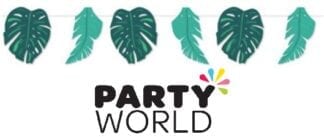 Tropical Party Leaves Bunting 2m (6pk)