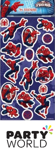 Ultimate Spiderman Party Sheet Of Stickers (34)