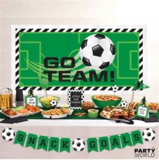 soccer party decorating kit
