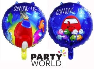 Among Us Party Round Foil Balloon