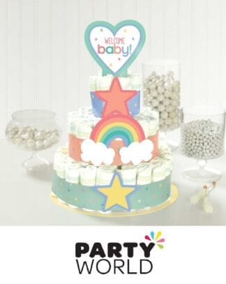 Baby Shower Party Gender Neutral Nappy Cake Kit