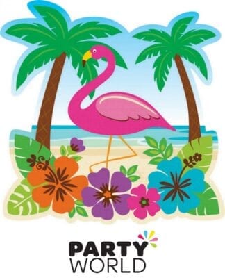 Flamingo Luau Party Cardboard Cutout