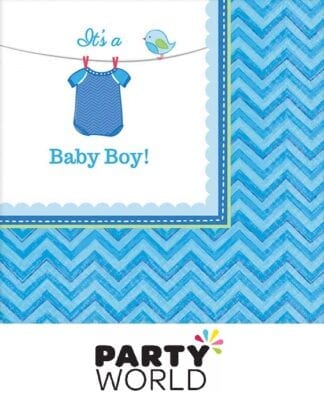 Its A Baby Boy Shower With Love Beverage Napkins (16)