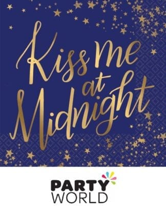 Kiss Me At Midnight Navy And Gold Cocktail Napkins (16)