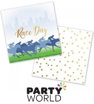 Race Day Hot Stamped Beverage Napkins Pack of 50