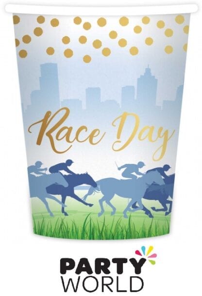 Race Day Hot Stamped Paper Cups Pack of 8