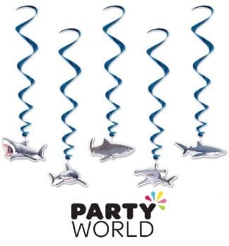 Shark Party Hanging Swirl Decorations (5)