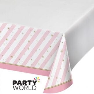 Twinkle Toes Party Tablecover Plastic Border Print 137cm x 259cm