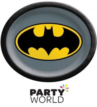 Batman Party Large Oval Paper Plates (8)