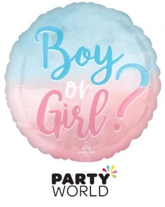 Boy Or Girl Pink And Blue Foil Balloon