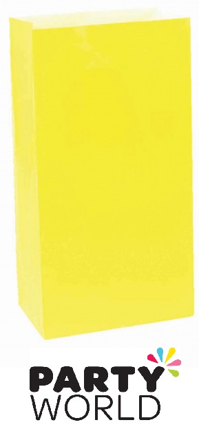 Large Paper Treat Bags - Sunshine Yellow (12)