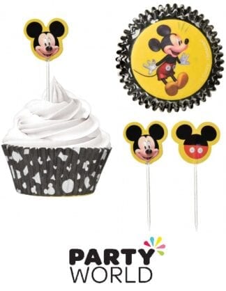 Mickey Mouse For Ever Party Cupcake Cases And Picks Set (24)