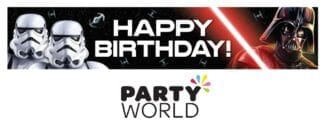 Star Wars Classic Party Plastic Birthday Banner
