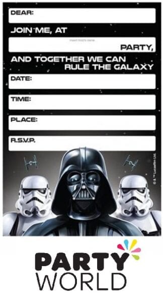 Star Wars Party Postcard Invitations (8pk)
