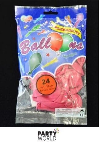 fuchsia pink balloons