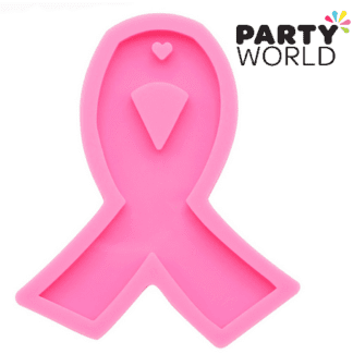pink ribbon silicone mould