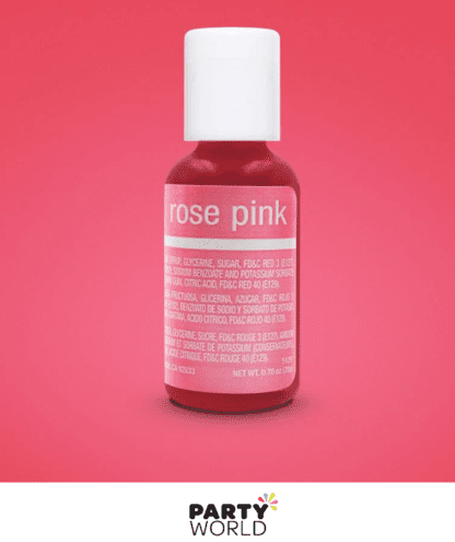 rose pink gel food colouring