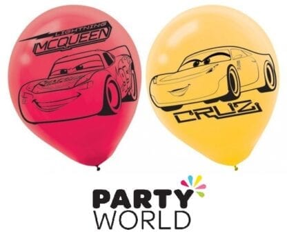 Disney Cars Party Assorted Latex Balloons (6)