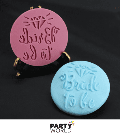 bride to be cookie stamp embosser bridal shower hens party supplies