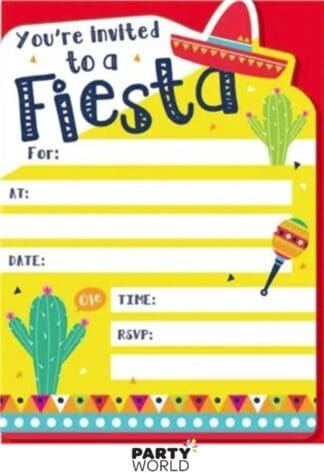mexican fiesta party invitations