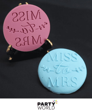 miss to mrs cookie stamp embosser bridal shower hens party supplies