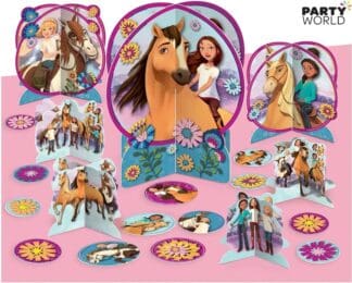 spirit riding free horse themed table centerpiece