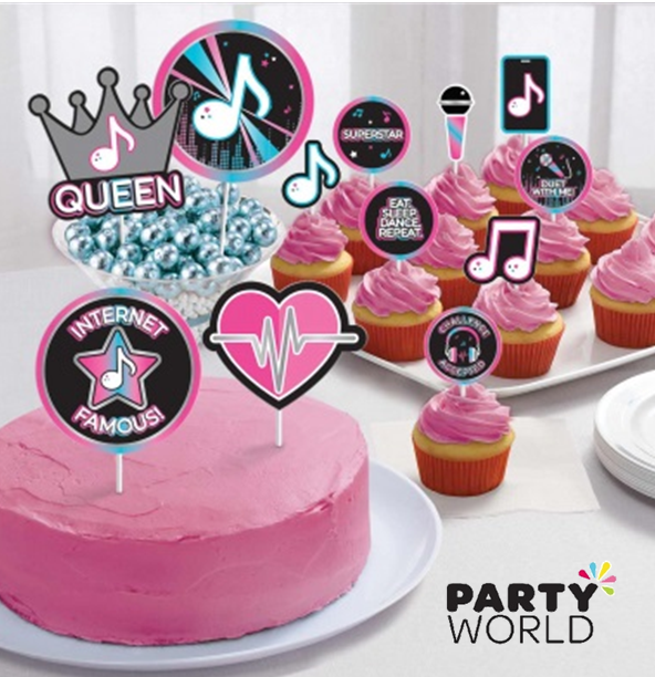 12 Lilo Stitch Cupcake Topper Pick Favor Party Birthday