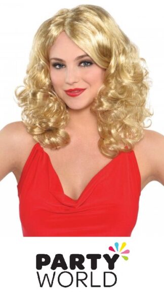 Blonde Ladies Envy Style Wig With Highlights