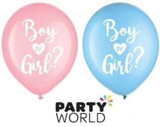 Boy Or Girl Gender Reveal Latex Balloons (15)