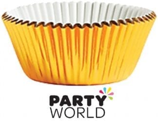 Cupcake Gold Foil Baking Cups (24)