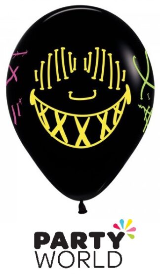 Glow Party Neon Masks Latex Balloons (12)