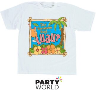 Tropical Luau Party T-Shirt Adult XL Size