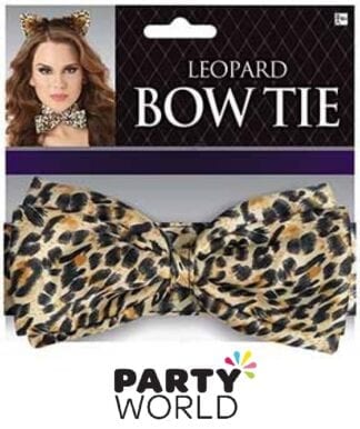 Leopard Print Deluxe Bow Tie