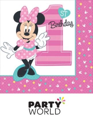 Minnie's Fun To Be One Luncheon Napkins (16pk)