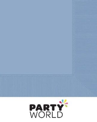 Pastel Blue Party Paper Beverage Napkins (20)