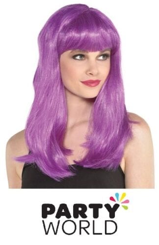 Purple Electra Long Ladies Wig