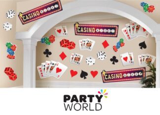 Roll the Dice Casino Party Cardboard Cutout Decorations (30pcs)